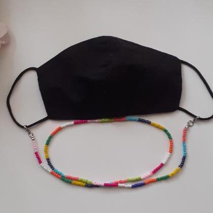 Rainbow Colored Chain, Chain For Mask, Chain For..