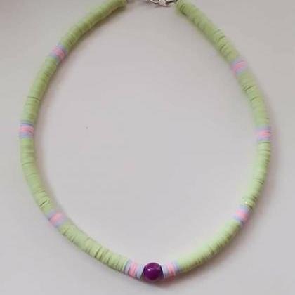 Disc/flat Round Polymer Clay Beads, Heishi Beads,..