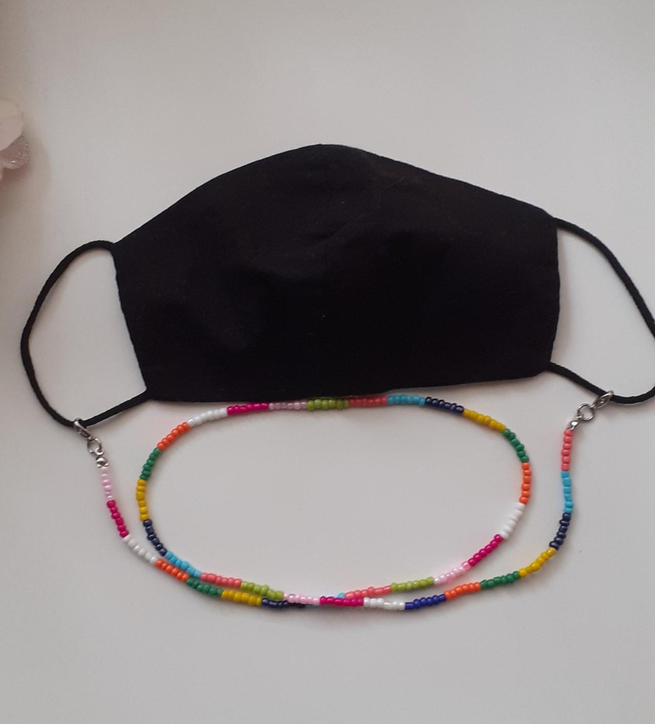 Rainbow Colored Chain, Chain For Mask, Chain For Glasses, Can Also Be Used As A Necklace And Bracelet
