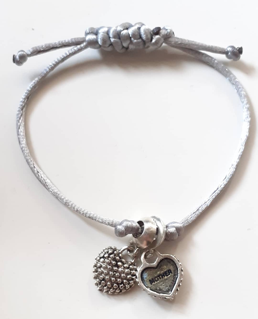 Thread Bracelet, Mother And Son Bracelet, Silver Thread Bracelet, Gift For Mom,gift For Mother, Summer Bracelets, Gifts,heart Mother And Son